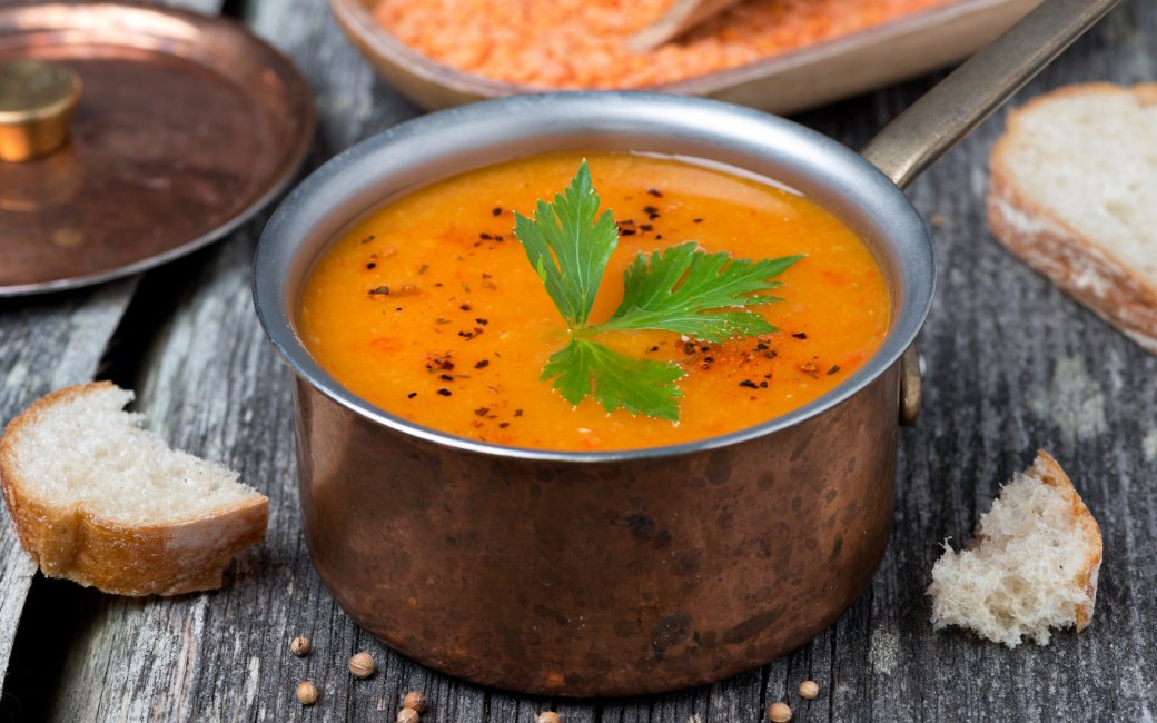 Крем-суп із сочевиці