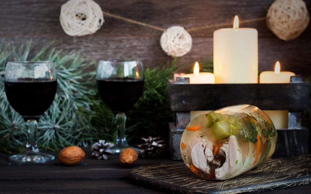 Холодець і вино