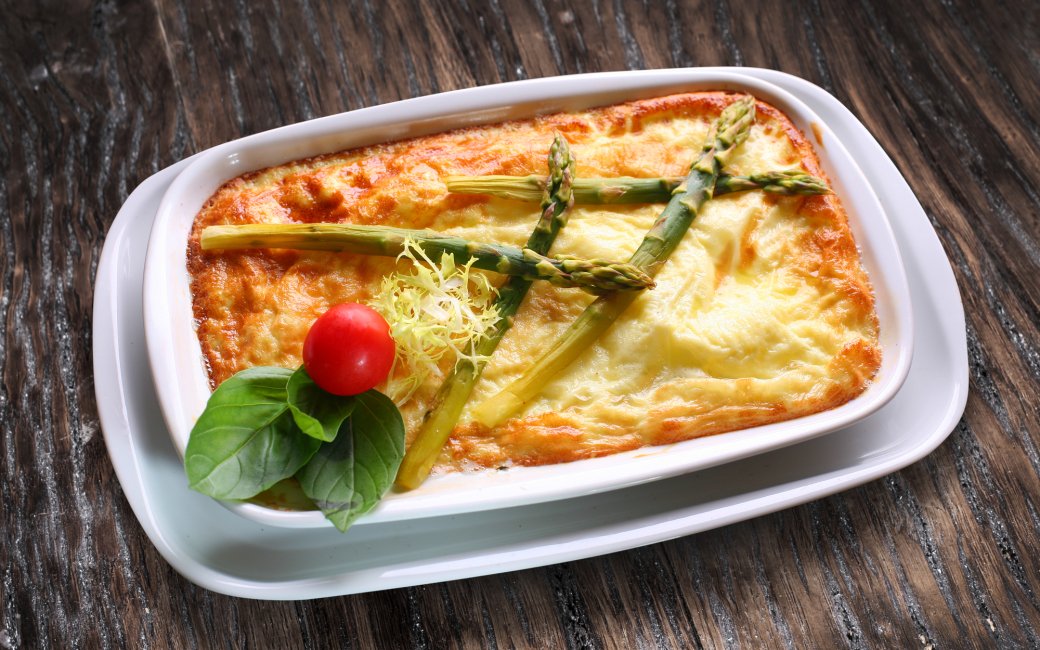 Омлет зі спаржею