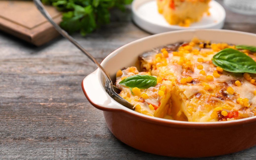 Запіканка з томатами та свіжою кукурудзою: рецепт