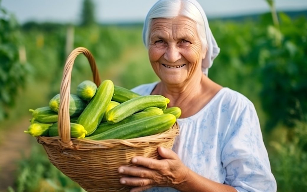 бабуся та кабачки