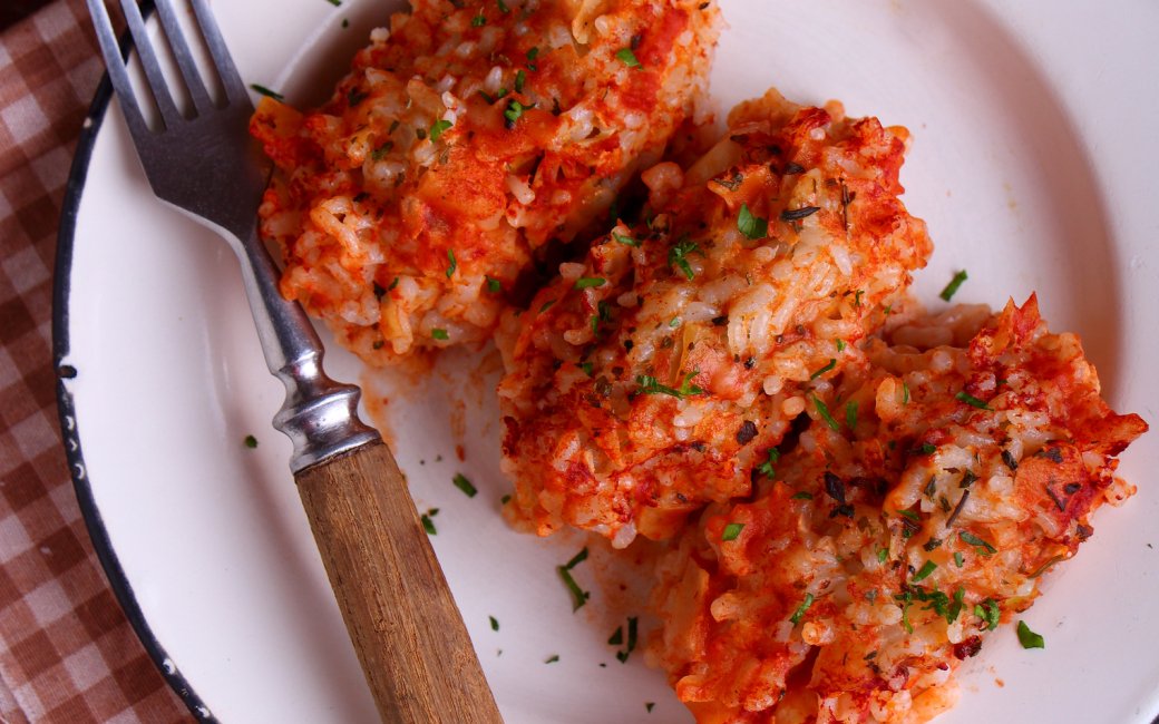 Постные ленивые голубцы