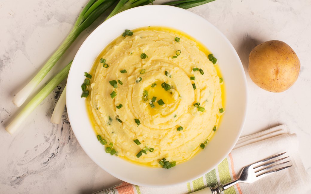 Картопляне пюре на йогурті