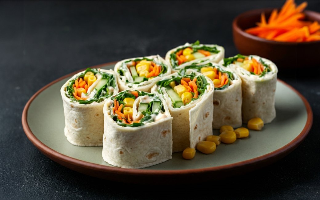 Пісний рулет з лаваша