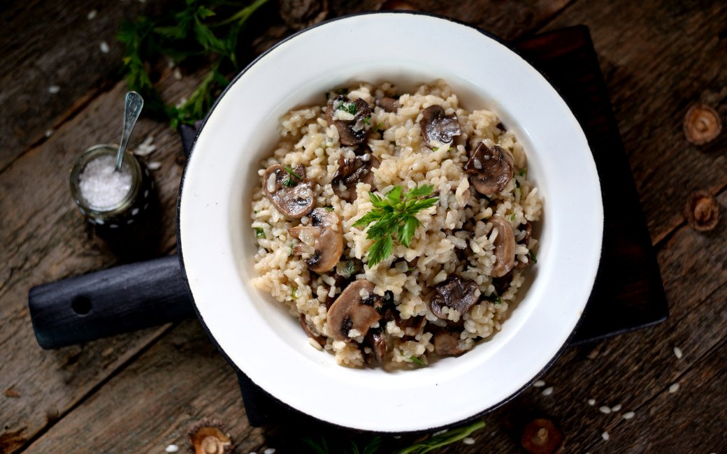 Плов з грибами