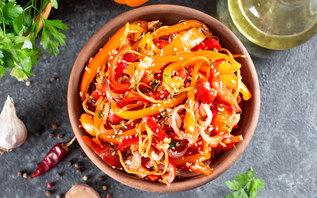 Болгарський перець по-корейськи