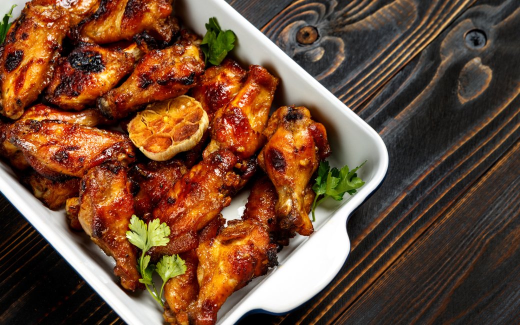 Курячі крила в глазурі