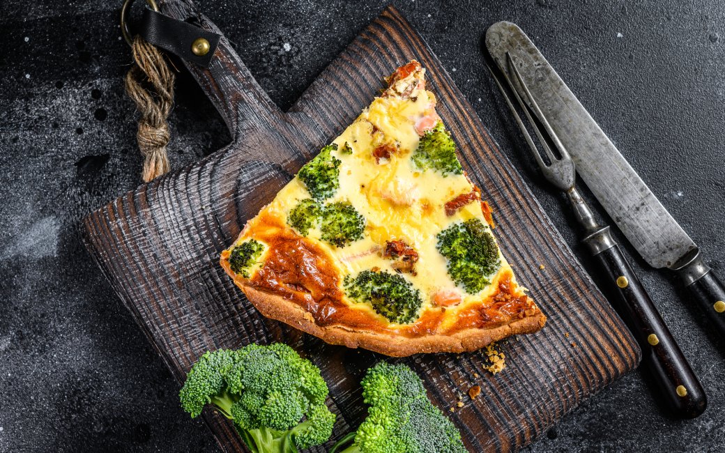 Кіш - пиріг з рибою й броколі