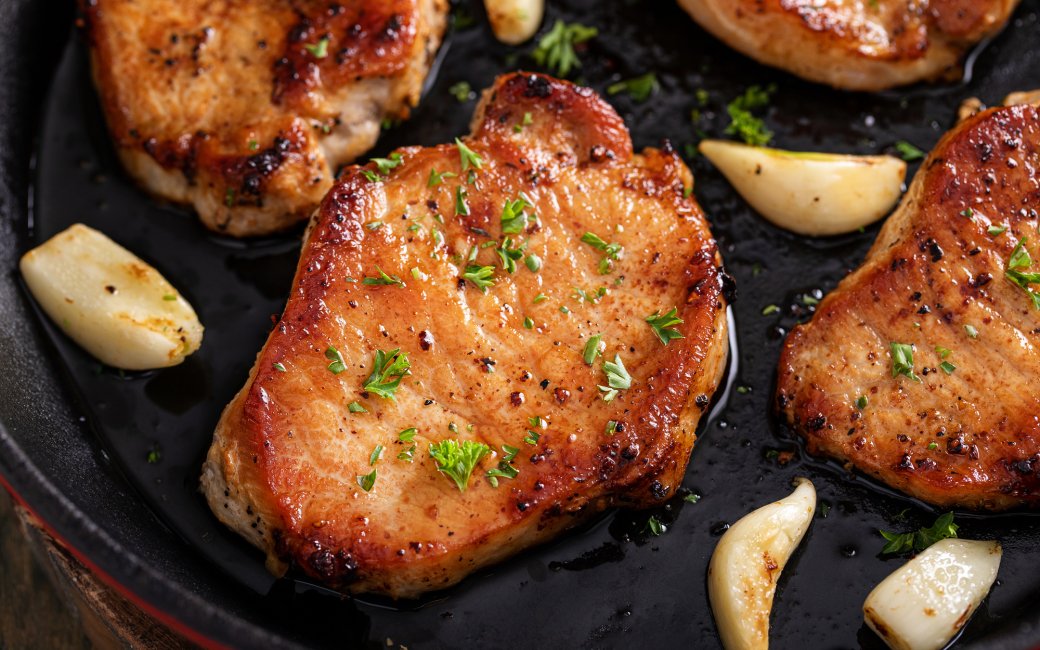 Смажена свинина в аерогрилі