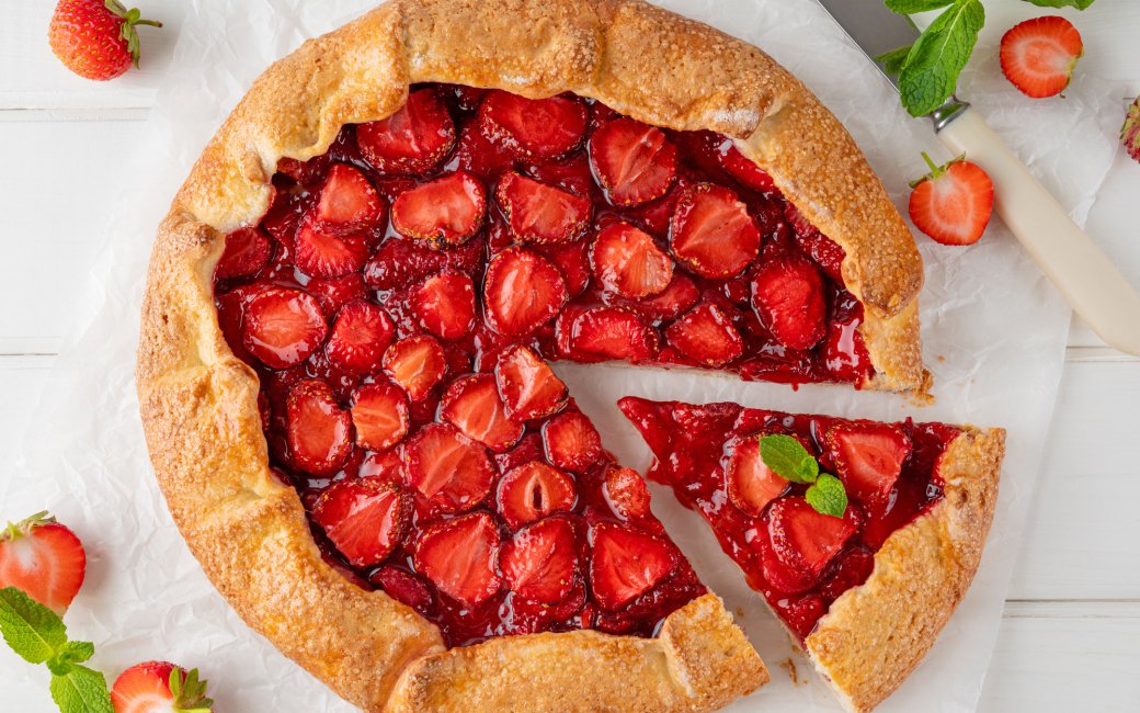 Випічка з полуницею