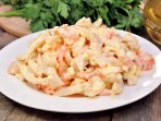 Салат з крабовими паличками з морквою