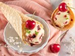 Ванильное и вишневое мороженое