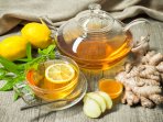 Чай з медом, лимоном та імбирем
