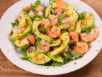 Салат з креветками і авокадо