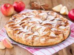 Пиріг з яблуками на молоці