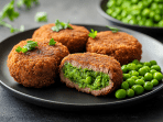 Котлети із зеленим горошком