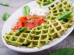 Вафлі з кабачків і моцарели