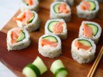 Суші з хліба з лососем