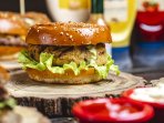 Гамбургер з сейтану і батату