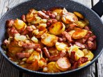 Смажена картопля з ковбасками