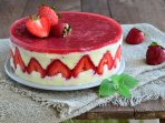 полуничний чізкейк