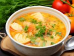 Рибний суп з рисом