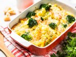 Запіканка з цвітною капустою і броколі