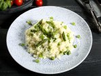 Ризото зі спаржею і горошком