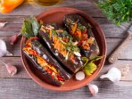Фаршированные маринованные баклажаны