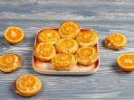 Тістечка з листковго тіста і мандаринами