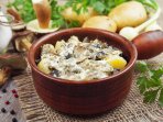 Картопля в грибній підливці рецепт
