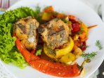 Риба по-карибськи з овочами