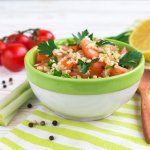 Булгур з бринзою і шпинатом