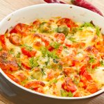 «Піца» без тіста з грибами й овочами під сирною шапкою від Тетяни Літвінової 