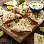 Кесадилья з овочами і квасолею — перекус по-мексиканськи