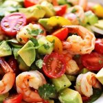 Овочевий салат із креветками