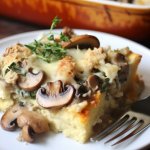 Вишуканий сніданок: запіканка з сиром брі та грибами
