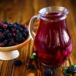 Смачний і швидкий компот із шовковиці на зиму