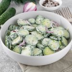 Салат з огірків по-німецьки — рецепт до шашлику, гриля, картоплі