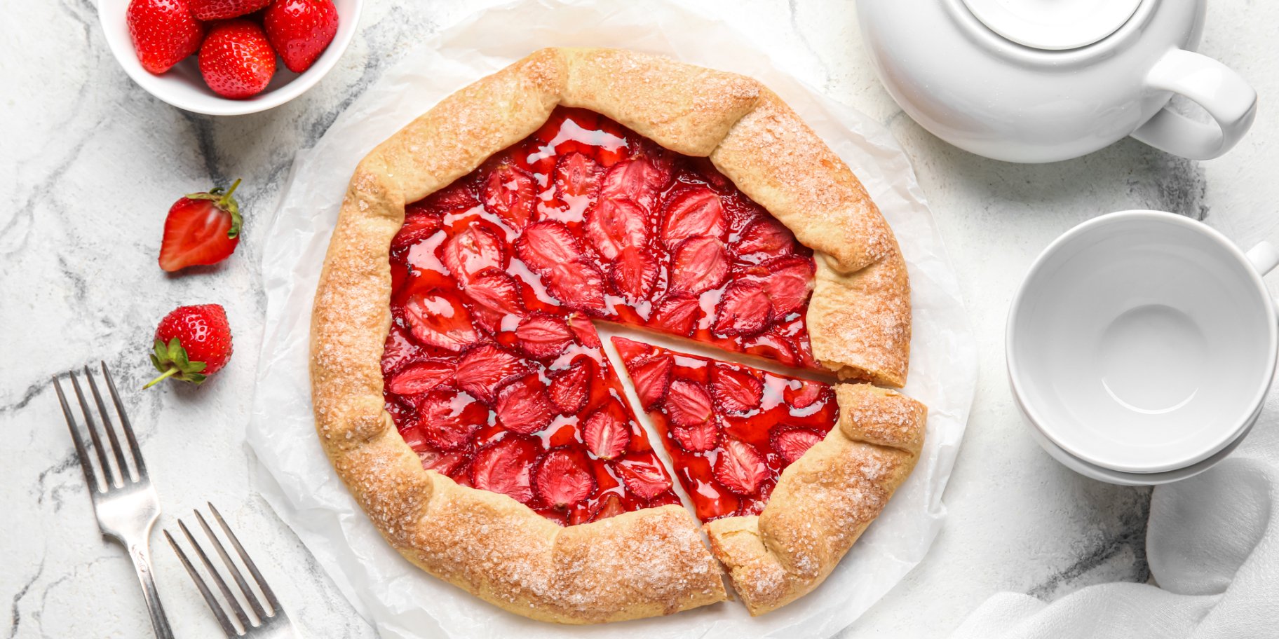 Найпростіший полуничний пиріг