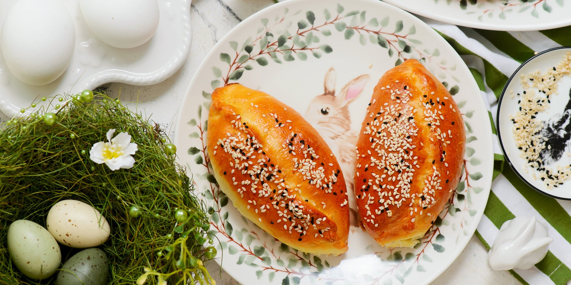 Пирожки с яйцом и зеленым луком