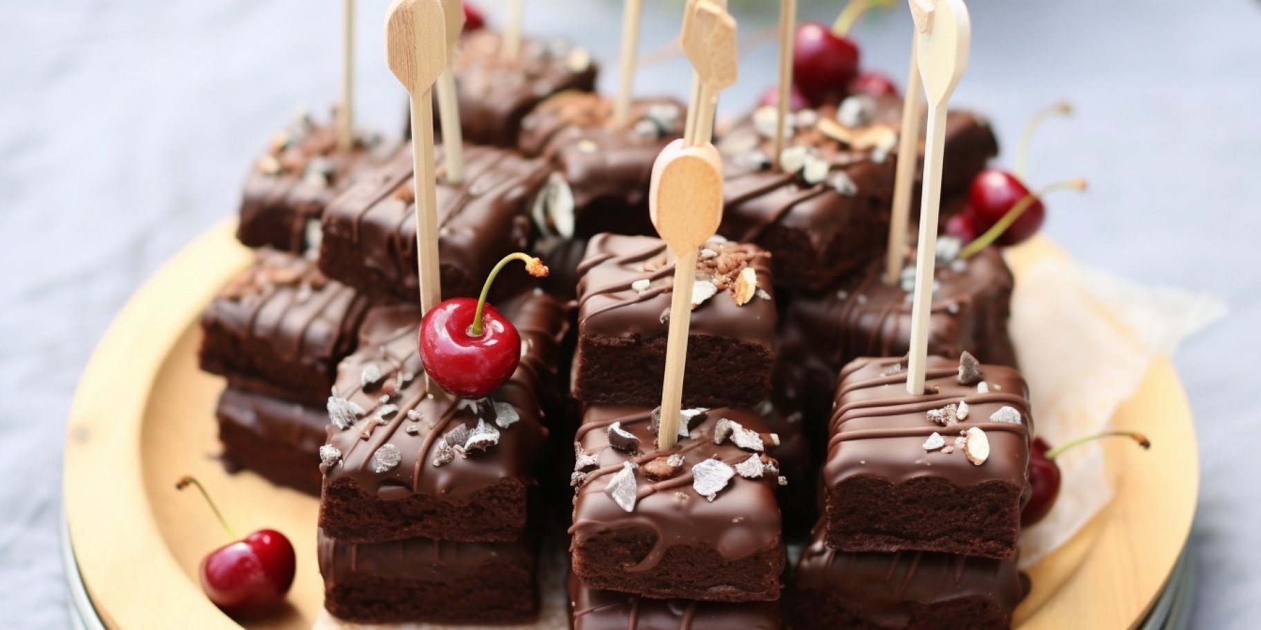 брауні-ескімо з вишнями