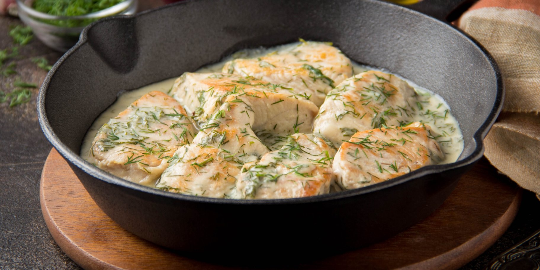 Курка з шампанським і вершками