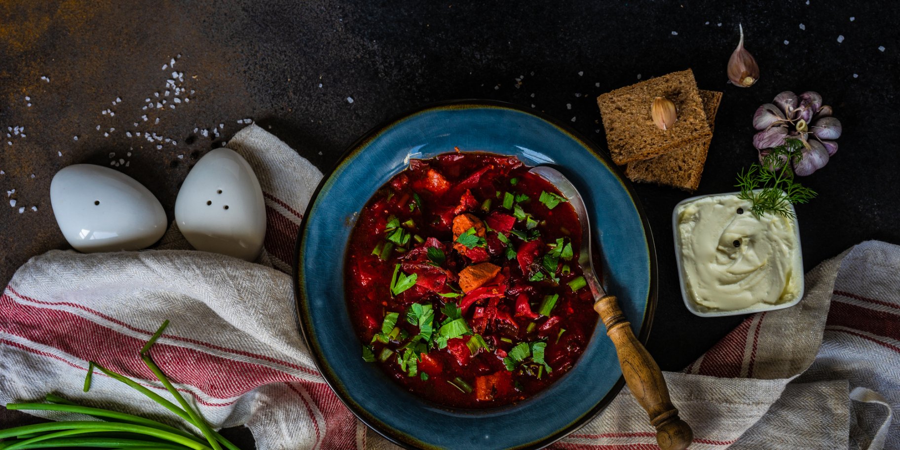 Борщ с несколькими