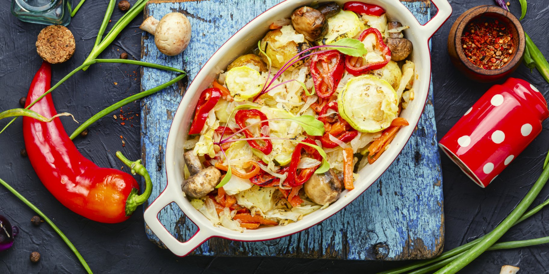 Соте з овочів у духовці