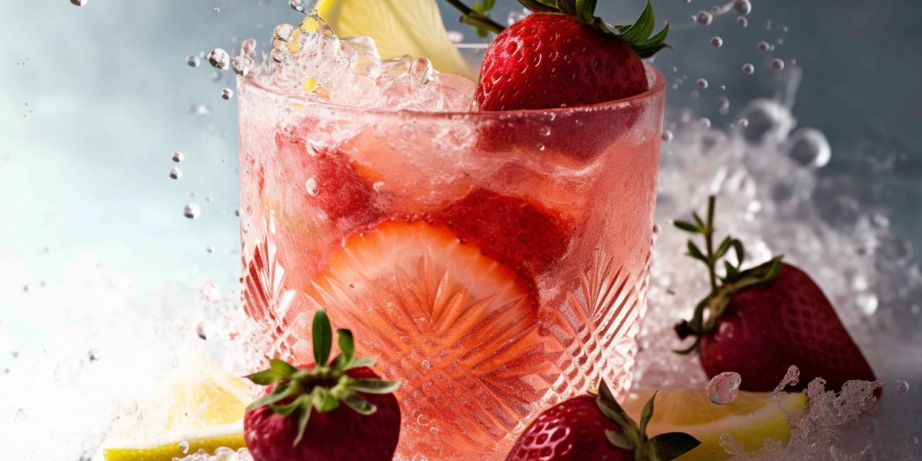 Клубнично-лимонный шприц