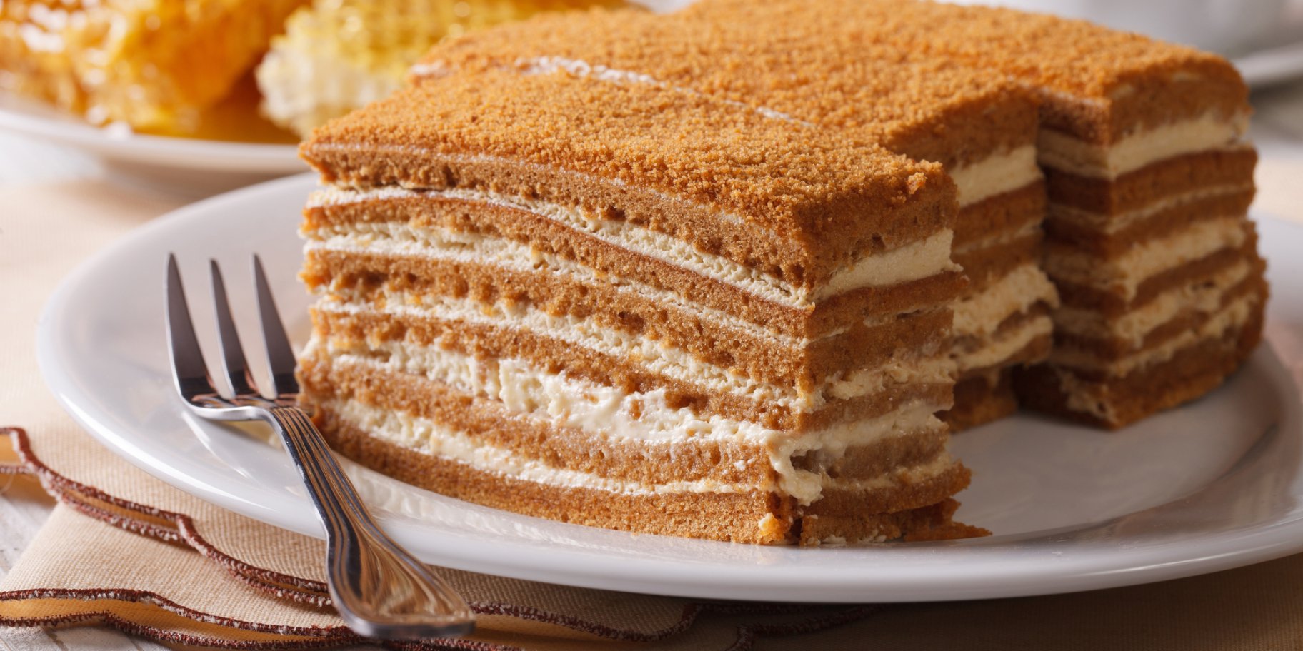 Медівник без розкатки коржів