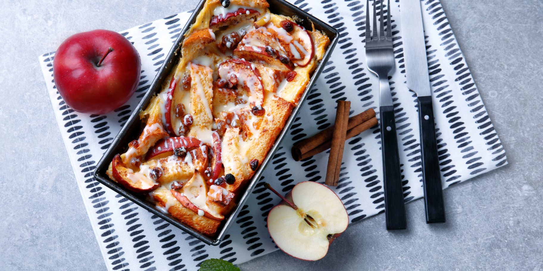 хлебный пудинг с изюмом