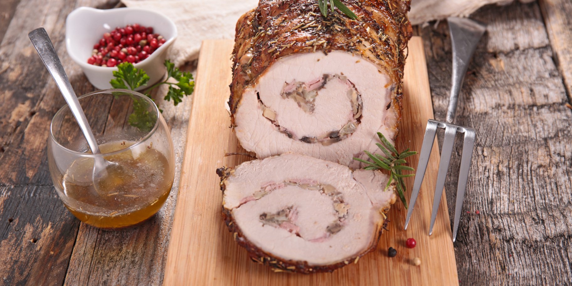 Рулет-завиванец из телятины с печенью