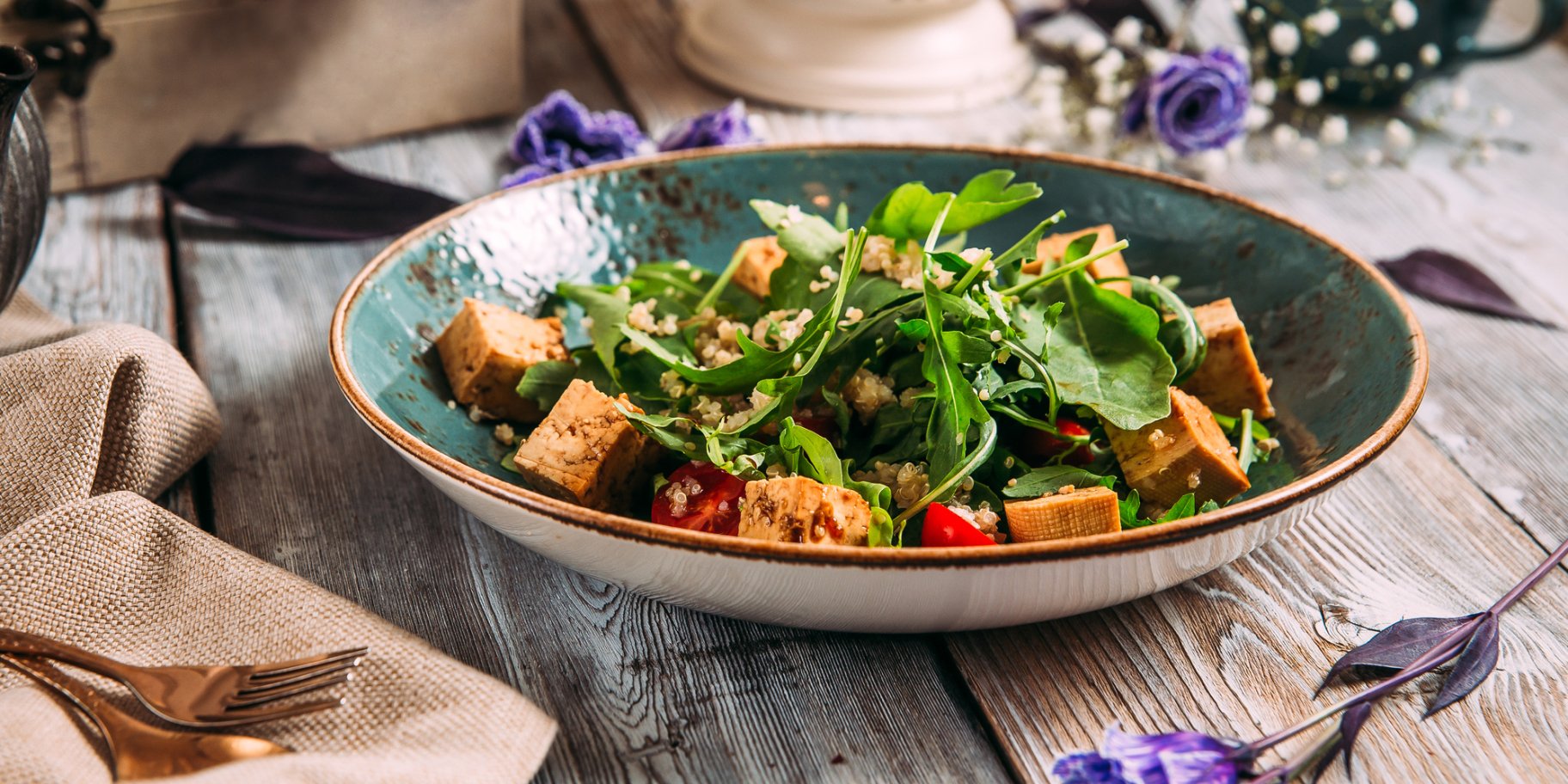 Салат із запеченою фетою